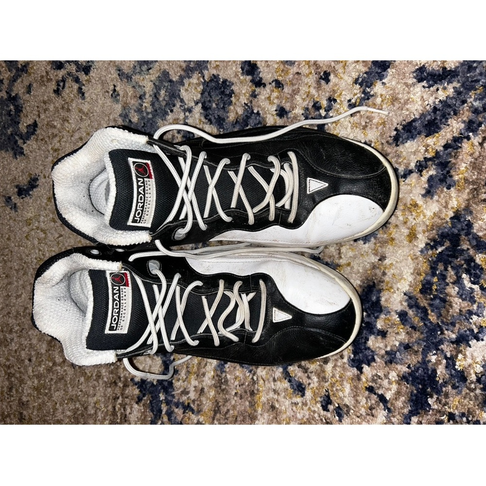 Michael Jordan performance  Basketball is a game Black and White Athletic Shoes